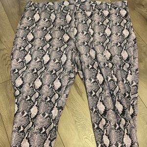 snakeskin leggings
